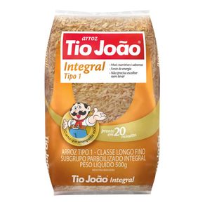 Arroz Integral Tio João Parboilizado 500g Arroz Integral Tio João Parboilizado 500g