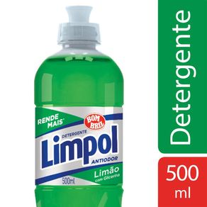 Detergente Líquido Limpol Limão 500ml Detergente Líquido Limpol Limão 500ml