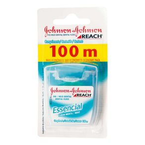 Fio Dental Johnson & Johnson Reach Essencial 100M Fio Dental Johnson & Johnson Reach Essencial 100M
