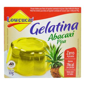 Gelatina Lowçucar Zero Açúcar Abacaxi 10g Gelatina Lowçucar Zero Açúcar Abacaxi 10g