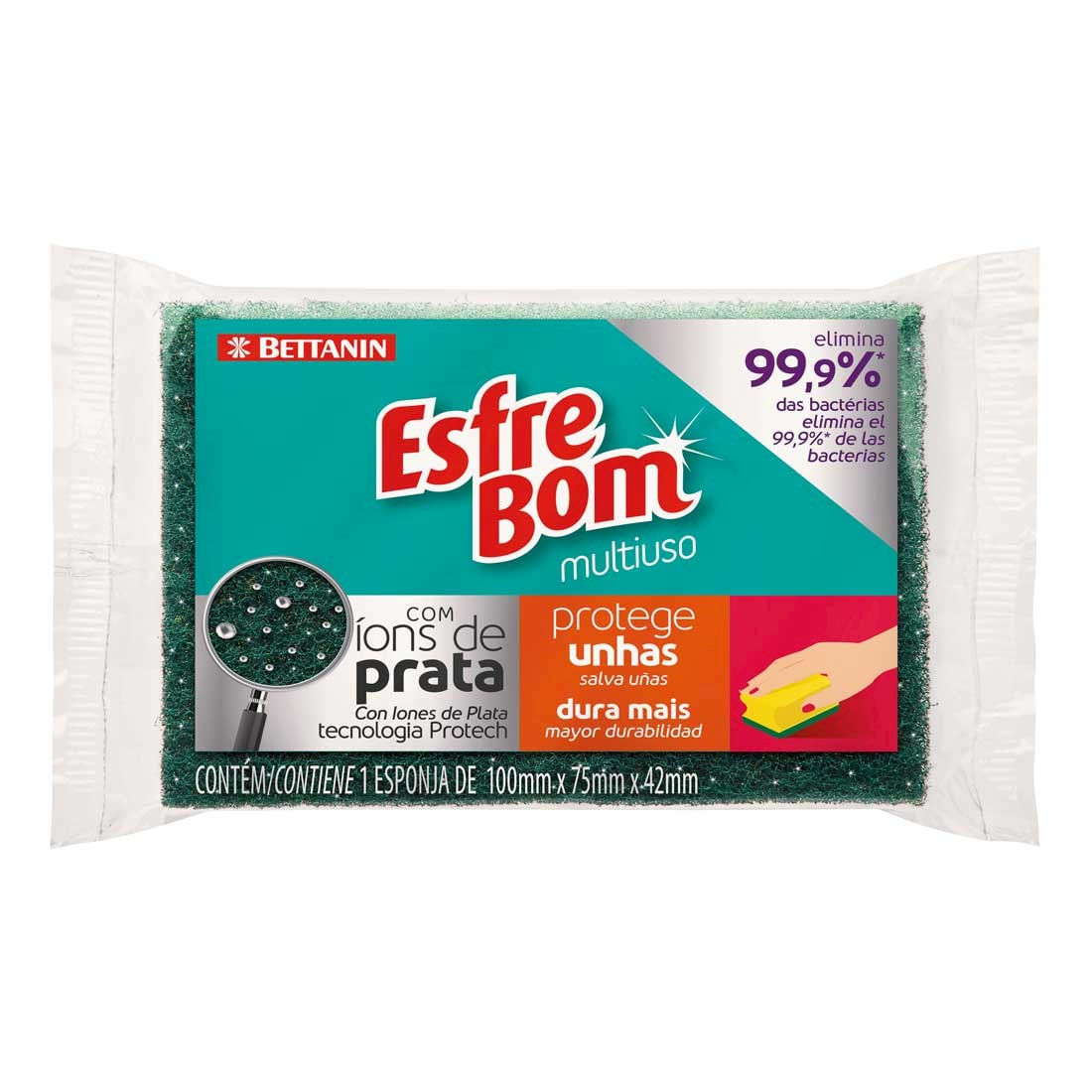 Esponja Multiuso Protege Unhas EsfreBom Bettanin 3 Unidades