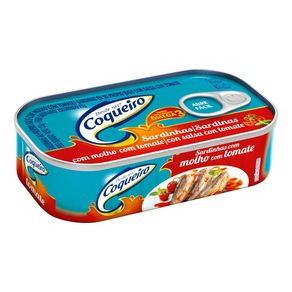 Sardinha Coqueiro com Molho de Tomate 125g Sardinha Coqueiro com Molho de Tomate 125g