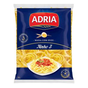 Macarrão Adria Massa com Ovos 3 Ninho 500g Macarrão Adria Massa com Ovos 3 Ninho 500g