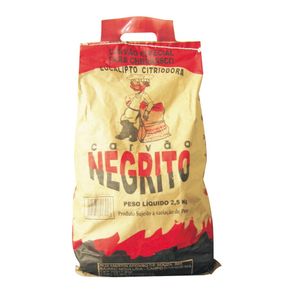 Carvão Negrito Eucalipto Citrodora 2,5kg Carvão Negrito Eucalipto Citrodora 2,5kg
