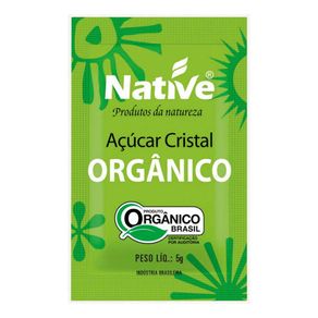 Açúcar Cristal Native Orgânico Sachê 5g