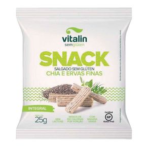 Snack Integral Vitalin Snack Chia e Ervas Finas 25g