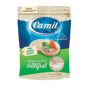 Biscoito de Arroz Camil Integral 150g