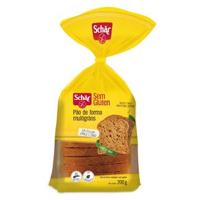 Pão de Forma Dr. Schar Multigrãos Sem Glúten 200g Pão de Forma Dr. Schar Multigrãos Sem Glúten 200g