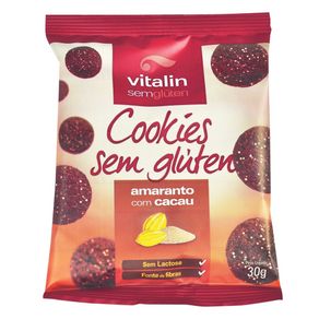 Cookies Vitalin Sem Glúten Amaranto com Cacau 30g