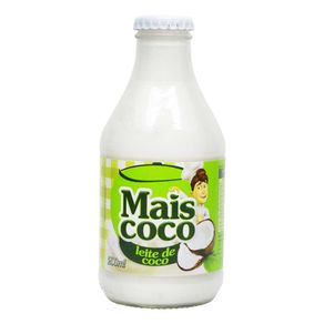 Leite de Coco Mais Coco Vidro 200ml Leite de Coco Mais Coco Vidro 200ml