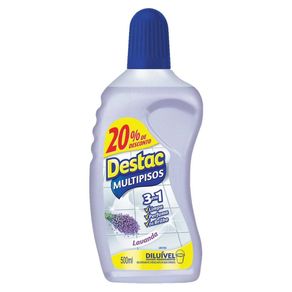 Limpador para Pisos Destac Multipisos Lavanda 500ml 20% de Desconto