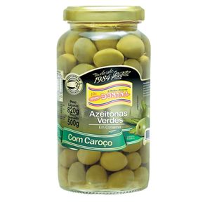 Azeitona Verde Donana com Caroço Vidro 500g Azeitona Verde Donana com Caroço Vidro 500g