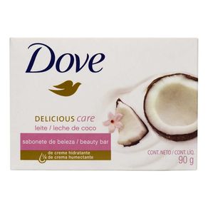 Sabonete em Barra Dove Delicious Care Leite de Coco 90g Sabonete em Barra Dove Delicious Care Leite de Coco 90g