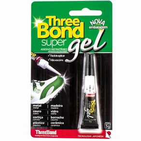 Cola Instantânea Three Bonder Gel 3g Cola Instantânea Three Bonder Gel 3g