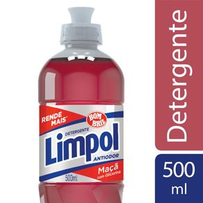 Detergente Líquido Limpol Maçã 500ml