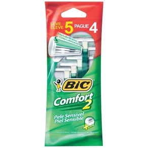 Aparelho para Barbear Bic Comfort 2 Leve 5 Pague 4 Unidades Aparelho para Barbear Bic Comfort 2 Leve 5 Pague 4 Unidades