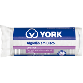 Algodão em discos York 30g