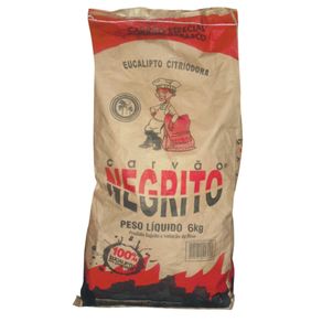 Carvão Negrito Eucalipto Citrodora 5kg Carvão Negrito Eucalipto Citrodora 5kg