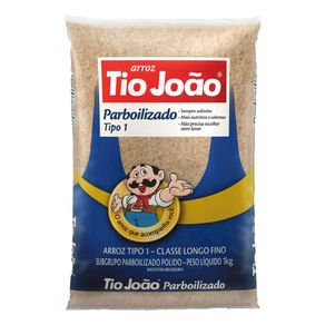 Arroz Parboilizado Tio João 1kg Arroz Parboilizado Tio João 1kg