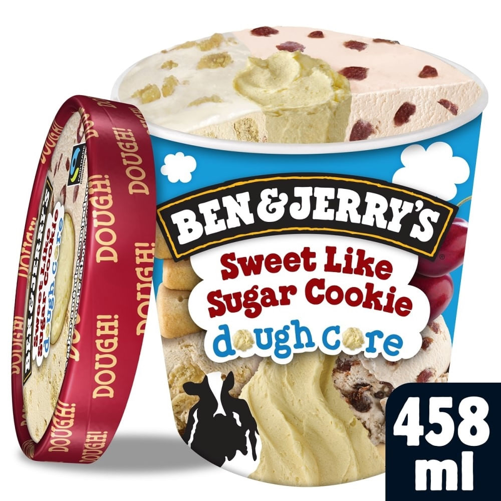 Sorvete Ben e Jerry'S 458ml Sweet Like Sugar Cookie Dough Core Pote
