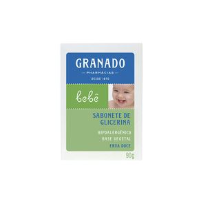 Sabonete em Barra Infantil Granado Bebê Glicerina Erva Doce 90g Sabonete em Barra Infantil Granado Bebê Glicerina Erva Doce 90g