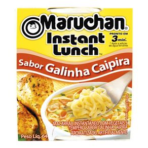 Macarrão Instantâneo Maruchan Instant Lunch Galinha Caipira 64g Macarrão Instantâneo Maruchan Instant Lunch Galinha Caipira 64g