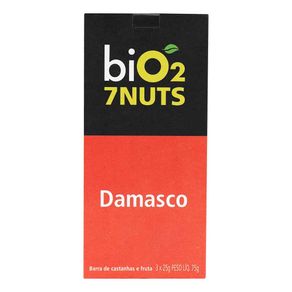 Barra de Cereal Bio2 7 Nuts Damasco 25g Com 3 Unidades