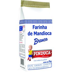 Farinha de Mandioca Pinduca Branca 1kg Farinha de Mandioca Pinduca Branca 1kg