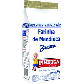 Farinha de Mandioca Pinduca Branca 1kg