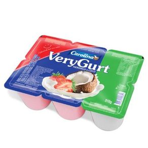 Bebida Láctea Carolina Verygurt Morango e Coco 510g