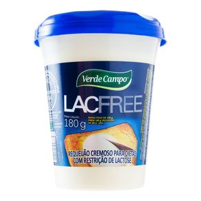 Requeijão Cremoso Verde Campo Lacfree Tradicional 180g Requeijão Cremoso Verde Campo Lacfree Tradicional 180g