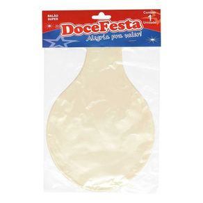 Balão Doce Festa Super Liso Branco Gigante Balão Doce Festa Super Liso Branco Gigante