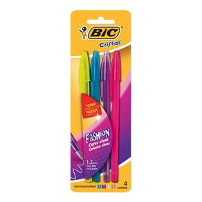 Caneta Bic Schimmers Com 4 Unidades