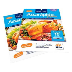 Saco para Assados Wyda Assarápido Com 10 Unidades Saco para Assados Wyda Assarápido Com 10 Unidades