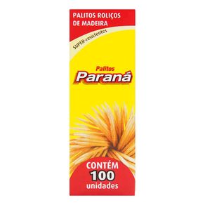 Palito de Dente Paraná Roliços Com 100 Unidades Palito de Dente Paraná Roliços Com 100 Unidades