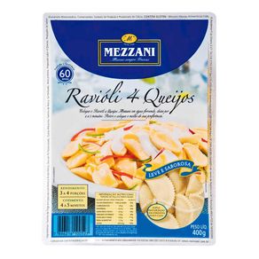 Massa Fresca Mezzani Ravioli 4 Queijos 400g