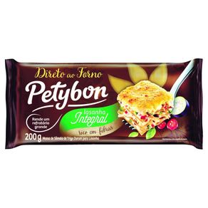 Lasanha Petybon Direto ao Forno Integral 200g Lasanha Petybon Direto ao Forno Integral 200g