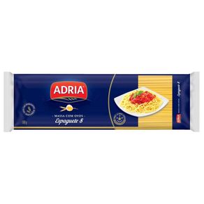 Macarrão Adria Massa com Ovos 8 Espaguete 500g