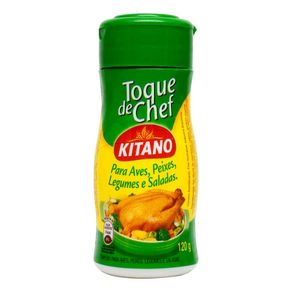 Tempero em Pó Kitano Toque de Chef para Aves, Peixes, Legumes e Saladas 120g