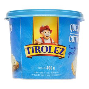 Queijo Tipo Cottage Tirolez 400g Queijo Tipo Cottage Tirolez 400g