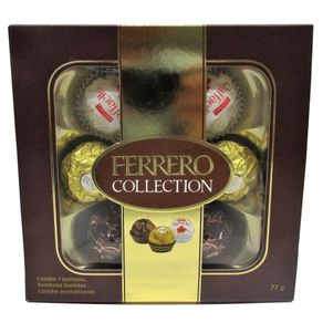 Bombom Ferrero Rocher Collection 77g Com 7 unidades Bombom Ferrero Rocher Collection 77g Com 7 unidades