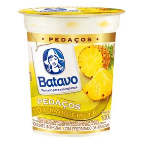 Iogurte Batavo Pedaços de Abacaxi 100g Iogurte Batavo Pedaços de Abacaxi 100g