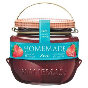Geleia Homemade Zero Açúcar Morango 250g Geleia Homemade Zero Açúcar Morango 250g