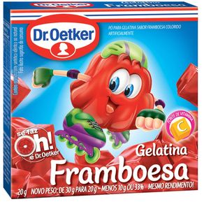 Gelatina Dr. Oetker Framboesa 20g