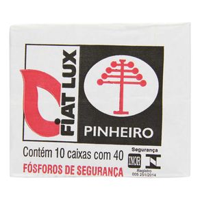 Fósforo Pinheiro Tradicional Contém 10 Caixas com 40 Fósforos cada Fósforo Pinheiro Tradicional Contém 10 Caixas com 40 Fósforos cada