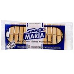 Prendedor para Roupas Santa Maria Madeira Com 12 Unidades Prendedor para Roupas Santa Maria Madeira Com 12 Unidades