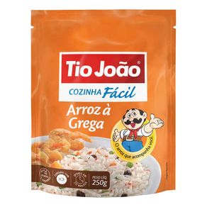 Arroz Parboilizado Tio João Cozinha Fácil à Grega 250g Arroz Parboilizado Tio João Cozinha Fácil à Grega 250g