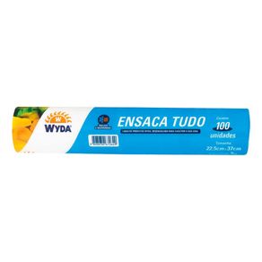 Saco para Freezer Wyda Ensaca Tudo 22,5cmx35cm Com 100 Unidades