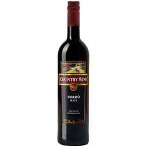 Vinho Nacional Country Wine Bordo Suave 750ml Vinho Nacional Country Wine Bordo Suave 750ml