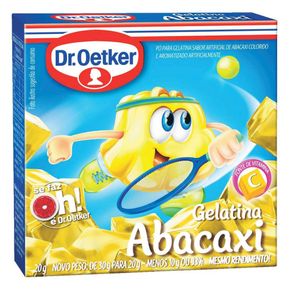 Gelatina Dr. Oetker Abacaxi 20g Gelatina Dr. Oetker Abacaxi 20g